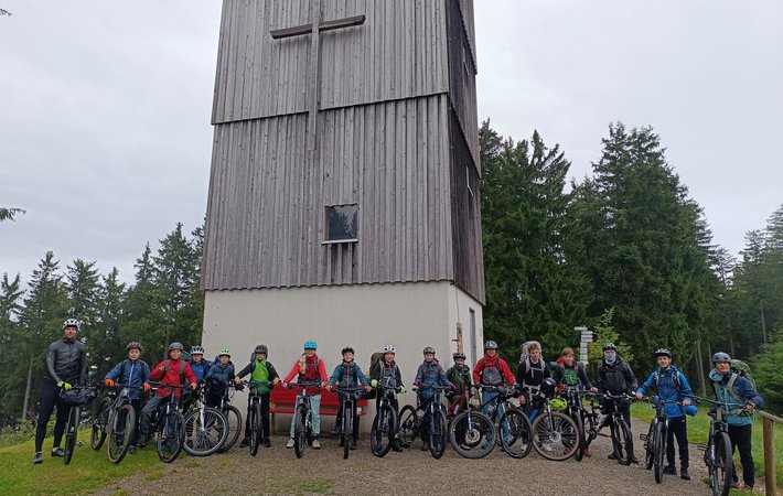 Mountainbike Ausfahrt auf den Schwarzen Grat