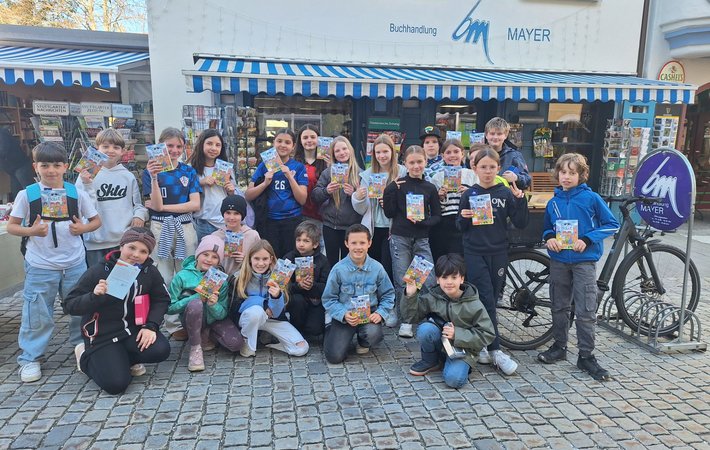 Besuch der Buchhandlung Mayer